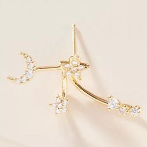 Anthropologie Celestial Crawler Earrings